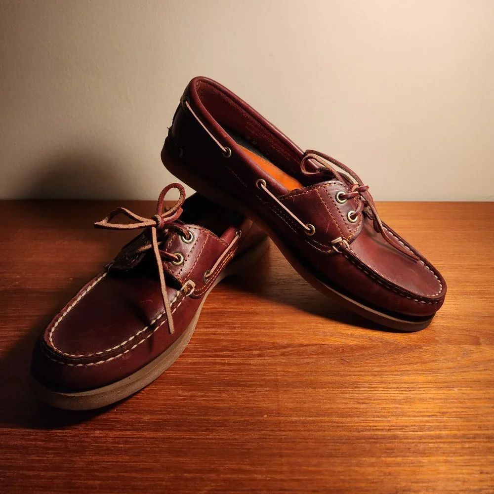 Timberland Women’s Brown Leather Boat Shoes